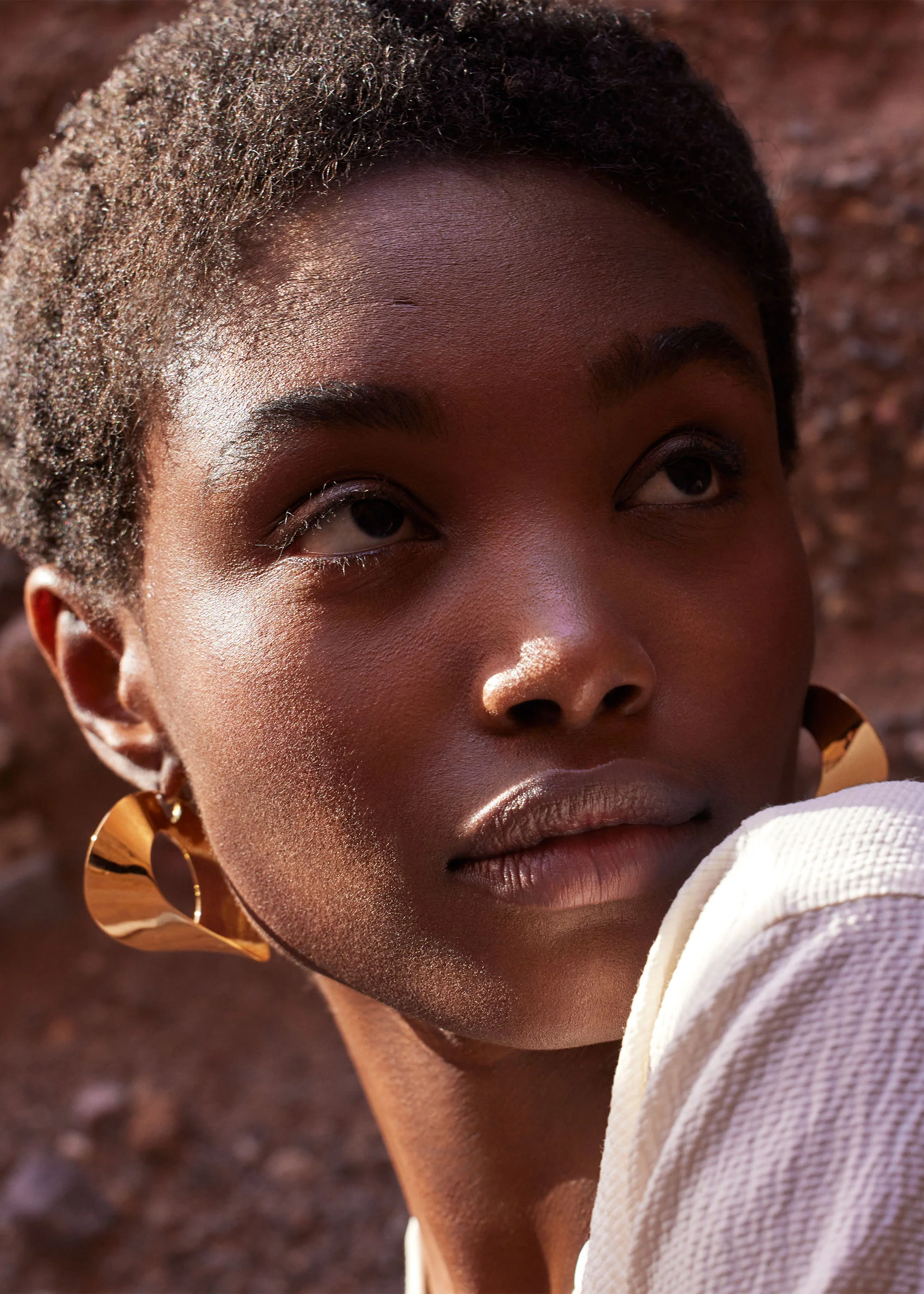 Éole Hoop Earrings - 24 carat gold gilded - Image 3